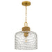 Myhouse Lighting Quoizel - BTC1512BRG - One Light Pendant - Baltic - Brushed Gold