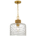 Myhouse Lighting Quoizel - BTC1512BRG - One Light Pendant - Baltic - Brushed Gold
