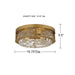 Myhouse Lighting Quoizel - BTC1616BRG - LED Flush Mount - Baltic - Brushed Gold