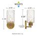 Myhouse Lighting Quoizel - BTC8605BRG - One Light Wall Sconce - Baltic - Brushed Gold