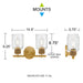 Myhouse Lighting Quoizel - BTC8614BRG - Two Light Vanity - Baltic - Brushed Gold