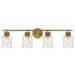 Myhouse Lighting Quoizel - BTC8634BRG - Four Light Vanity - Baltic - Brushed Gold