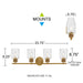 Myhouse Lighting Quoizel - BTC8634BRG - Four Light Vanity - Baltic - Brushed Gold