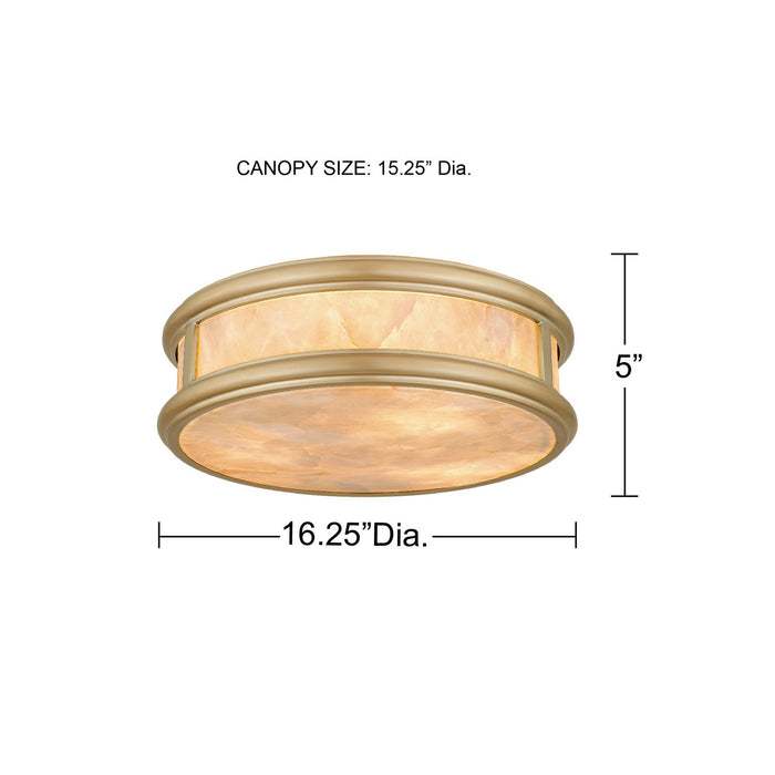 Myhouse Lighting Quoizel - COLE1616BGD - LED Flush Mount - Colette - Bronze Gold