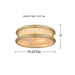 Myhouse Lighting Quoizel - COLE1616BGD - LED Flush Mount - Colette - Bronze Gold