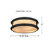 Myhouse Lighting Quoizel - COLE1616MBK - LED Flush Mount - Colette - Matte Black