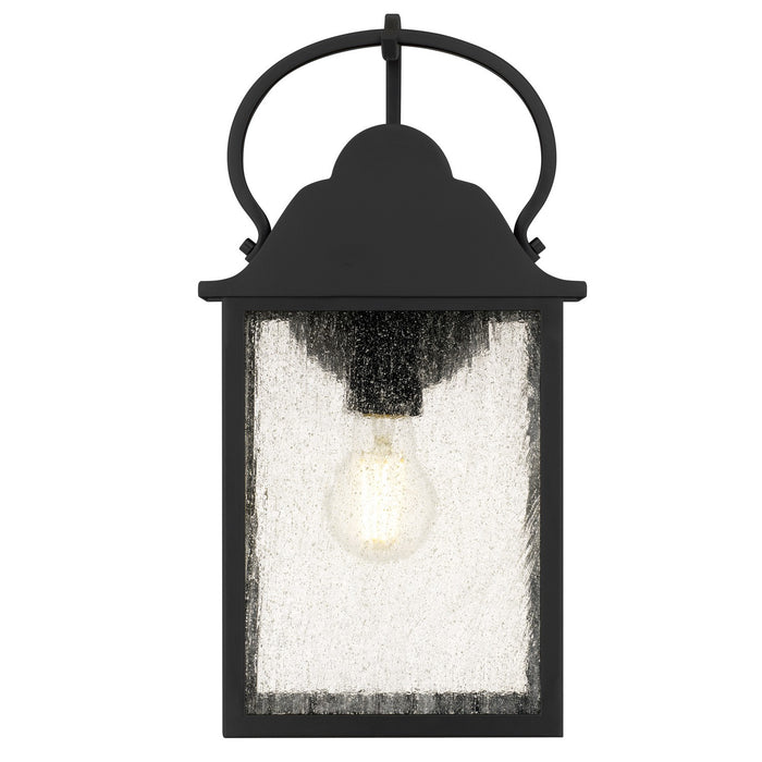 Myhouse Lighting Quoizel - DAM8307MBK - One Light Outdoor Wall Lantern - Damian - Matte Black