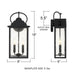 Myhouse Lighting Quoizel - DAM8407MBK - LED Outdoor Wall Lantern - Damian - Matte Black