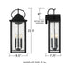 Myhouse Lighting Quoizel - DAM8408MBK - LED Outdoor Wall Lantern - Damian - Matte Black