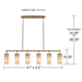 Myhouse Lighting Quoizel - GIA640BGD - LED Island Pendant - Gianna - Bronze Gold