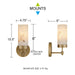 Myhouse Lighting Quoizel - GIA8705BGD - LED Wall Sconce - Gianna - Bronze Gold