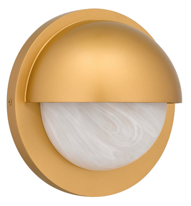 Myhouse Lighting Quoizel - HARL8408NWS - LED Outdoor Wall Lantern - Harlowe - Nouveau Painted Weathered Brass