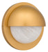 Myhouse Lighting Quoizel - HARL8408NWS - LED Outdoor Wall Lantern - Harlowe - Nouveau Painted Weathered Brass