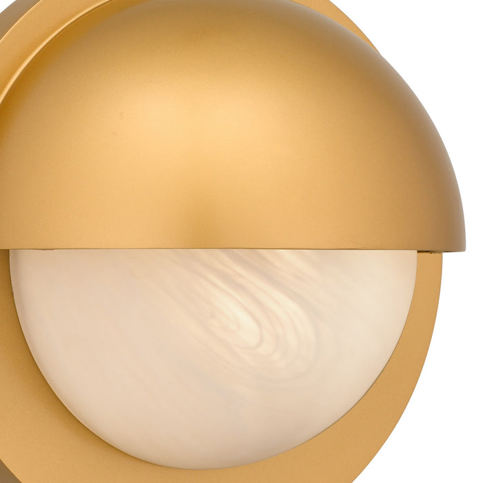 Myhouse Lighting Quoizel - HARL8408NWS - LED Outdoor Wall Lantern - Harlowe - Nouveau Painted Weathered Brass