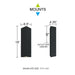Myhouse Lighting Quoizel - KYLE8406EK - LED Outdoor Wall Lantern - Kyler - Earth Black