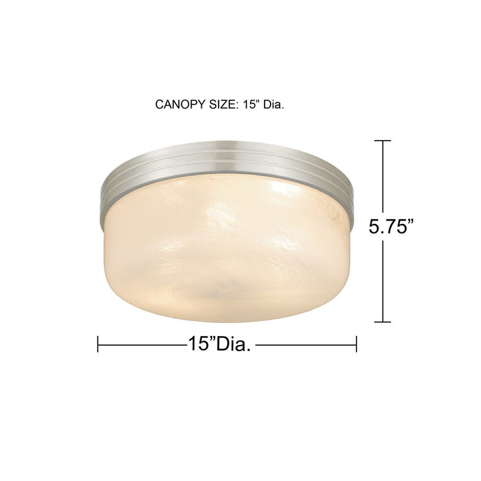 Myhouse Lighting Quoizel - LANG1615BN - LED Flush Mount - Langford - Brushed Nickel