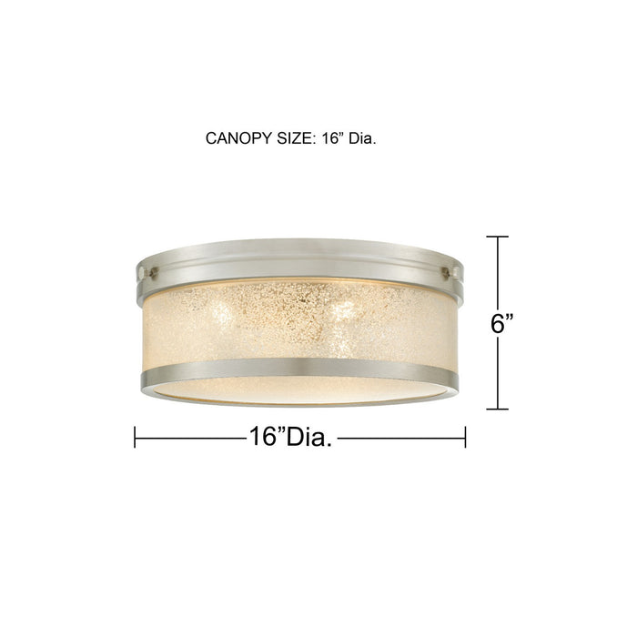 Myhouse Lighting Quoizel - MICA1616BN - LED Flush Mount - Micah - Brushed Nickel