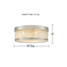 Myhouse Lighting Quoizel - MICA1616BN - LED Flush Mount - Micah - Brushed Nickel