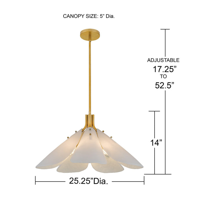Myhouse Lighting Quoizel - MILT2825LG - LED Pendant - Milton - Light Gold