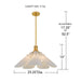 Myhouse Lighting Quoizel - MILT2825LG - LED Pendant - Milton - Light Gold