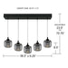 Myhouse Lighting Quoizel - PCLEN538MBK - LED Island Pendant - Lenora - Matte Black