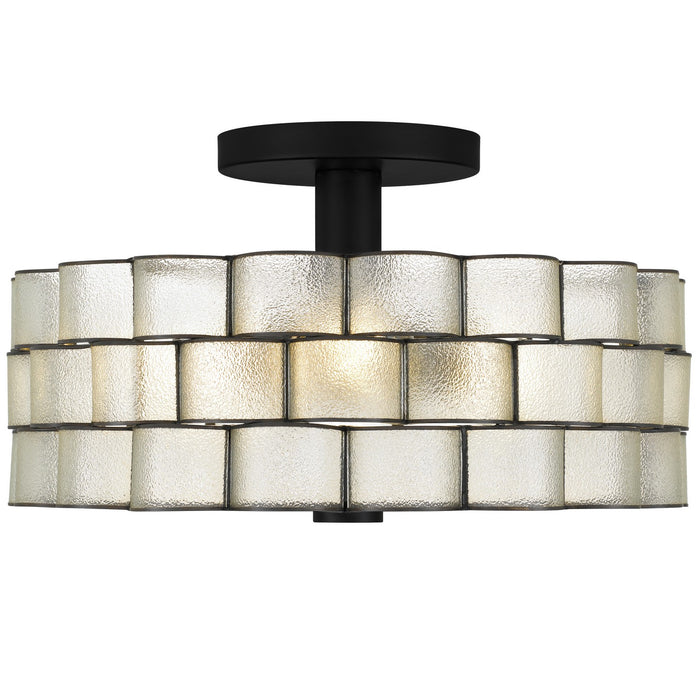 Myhouse Lighting Quoizel - RORY1716MBK - Three Light Semi-Flush Mount - Rory - Matte Black