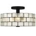 Myhouse Lighting Quoizel - RORY1716MBK - Three Light Semi-Flush Mount - Rory - Matte Black