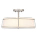 Myhouse Lighting Quoizel - SLN1716BN - Three Light Semi-Flush Mount - Sloane - Brushed Nickel