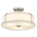 Myhouse Lighting Quoizel - SLN1716BN - Three Light Semi-Flush Mount - Sloane - Brushed Nickel