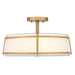 Myhouse Lighting Quoizel - SLN1716BRG - Three Light Semi-Flush Mount - Sloane - Brushed Gold