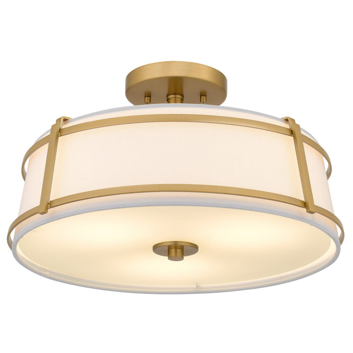 Myhouse Lighting Quoizel - SLN1716BRG - Three Light Semi-Flush Mount - Sloane - Brushed Gold
