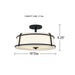 Myhouse Lighting Quoizel - SLN1716MBK - Three Light Semi-Flush Mount - Sloane - Matte Black