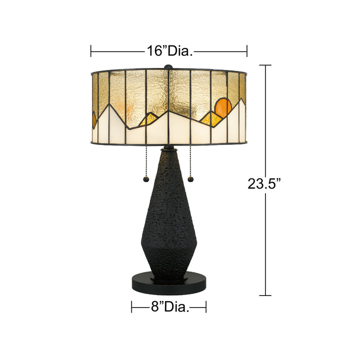 Myhouse Lighting Quoizel - TF6831MBK - Two Light Table Lamp - Blackwood - Matte Black