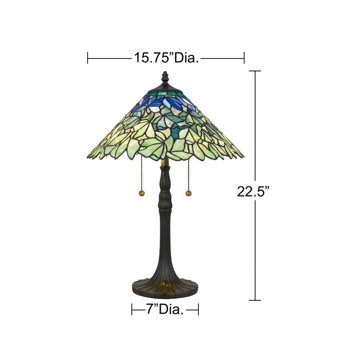 Myhouse Lighting Quoizel - TF6835VB - Two Light Table Lamp - Seasons - Vintage Bronze