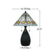 Myhouse Lighting Quoizel - TF6840MBK - Two Light Table Lamp - Ayla - Matte Black