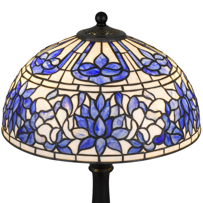 Myhouse Lighting Quoizel - TFNR6325MBK - Two Light Table Lamp - Wisteria Bloom - Matte Black