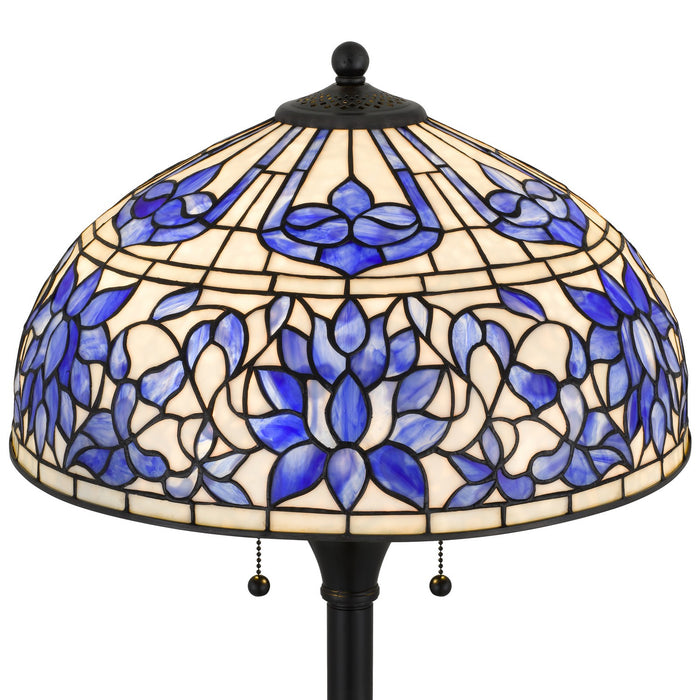 Myhouse Lighting Quoizel - TFNR9362MBK - Two Light Floor Lamp - Wisteria Bloom - Matte Black