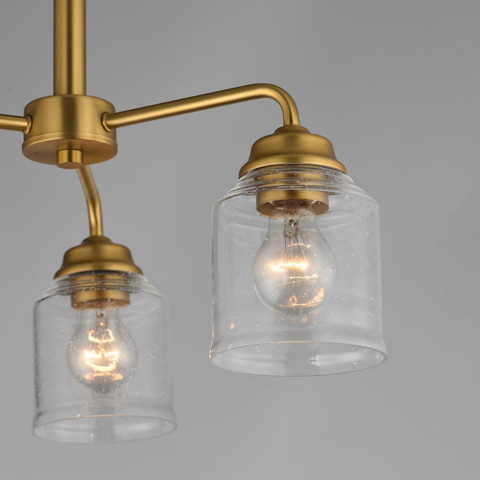 Myhouse Lighting Maxim - 12260CDNAB - Three Light Semi-Flush Mount/Chandelier - Acadia - Natural Aged Brass