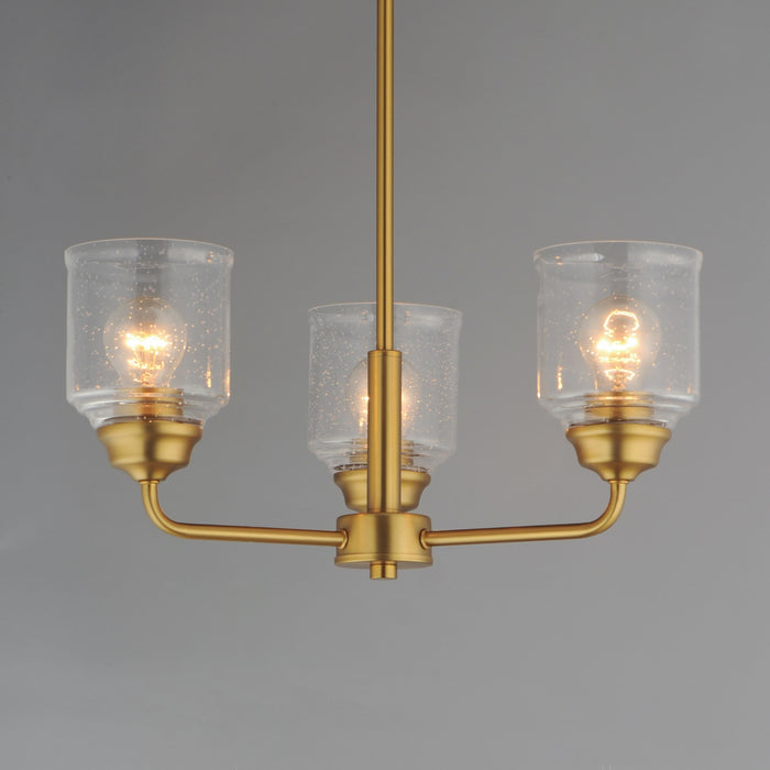 Myhouse Lighting Maxim - 12260CDNAB - Three Light Semi-Flush Mount/Chandelier - Acadia - Natural Aged Brass