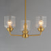 Myhouse Lighting Maxim - 12260CDNAB - Three Light Semi-Flush Mount/Chandelier - Acadia - Natural Aged Brass