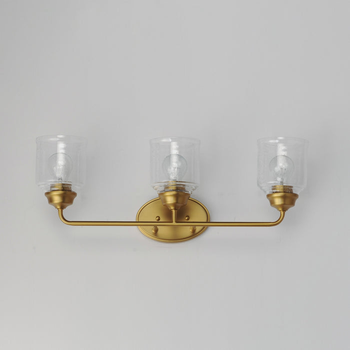 Myhouse Lighting Maxim - 12263CDNAB - Three Light Bath Vanity - Acadia - Natural Aged Brass