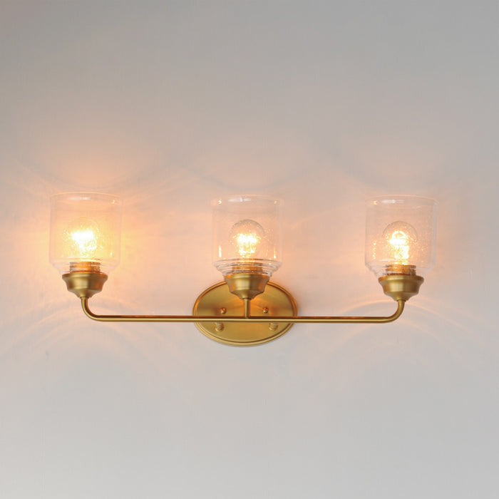 Myhouse Lighting Maxim - 12263CDNAB - Three Light Bath Vanity - Acadia - Natural Aged Brass