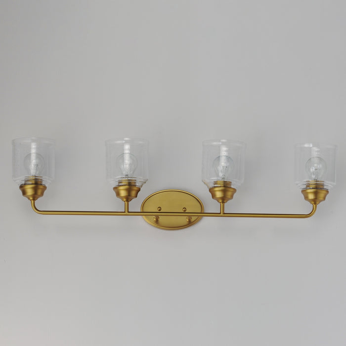 Myhouse Lighting Maxim - 12264CDNAB - Four Light Bath Vanity - Acadia - Natural Aged Brass