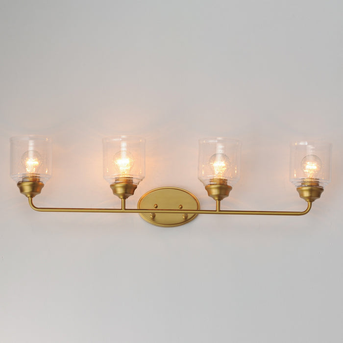 Myhouse Lighting Maxim - 12264CDNAB - Four Light Bath Vanity - Acadia - Natural Aged Brass