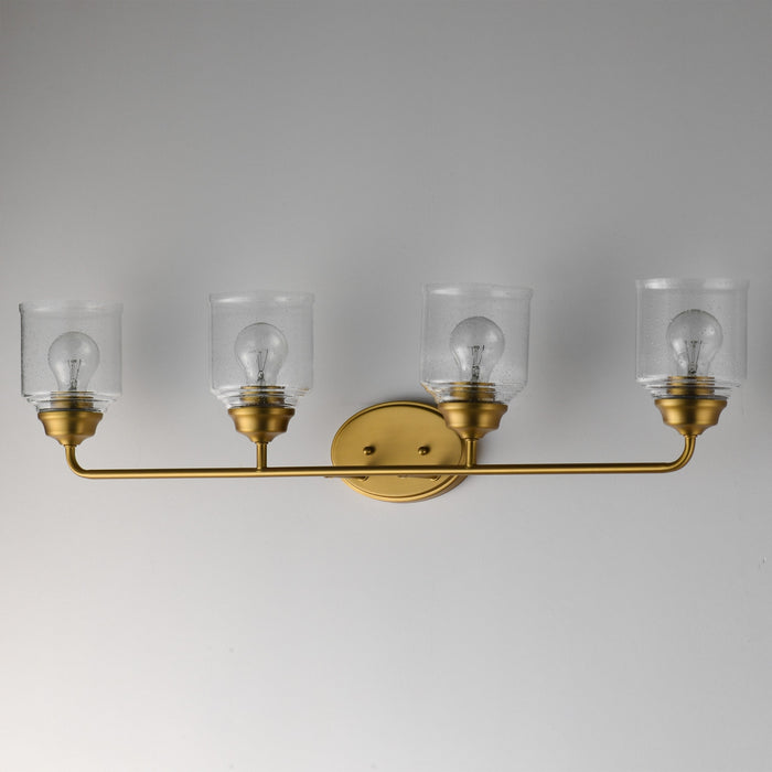 Myhouse Lighting Maxim - 12264CDNAB - Four Light Bath Vanity - Acadia - Natural Aged Brass