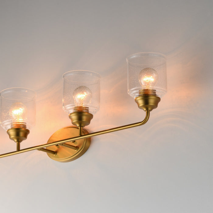 Myhouse Lighting Maxim - 12264CDNAB - Four Light Bath Vanity - Acadia - Natural Aged Brass