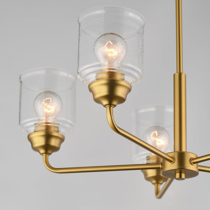Myhouse Lighting Maxim - 12266CDNAB - Five Light Chandelier - Acadia - Natural Aged Brass