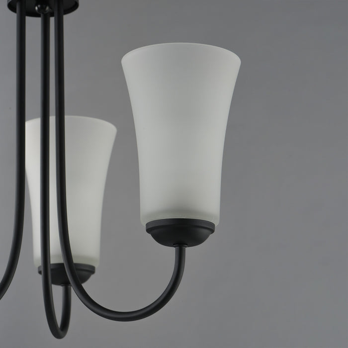 Myhouse Lighting Maxim - 10043FTBK - Three Light Chandelier - Logan - Black