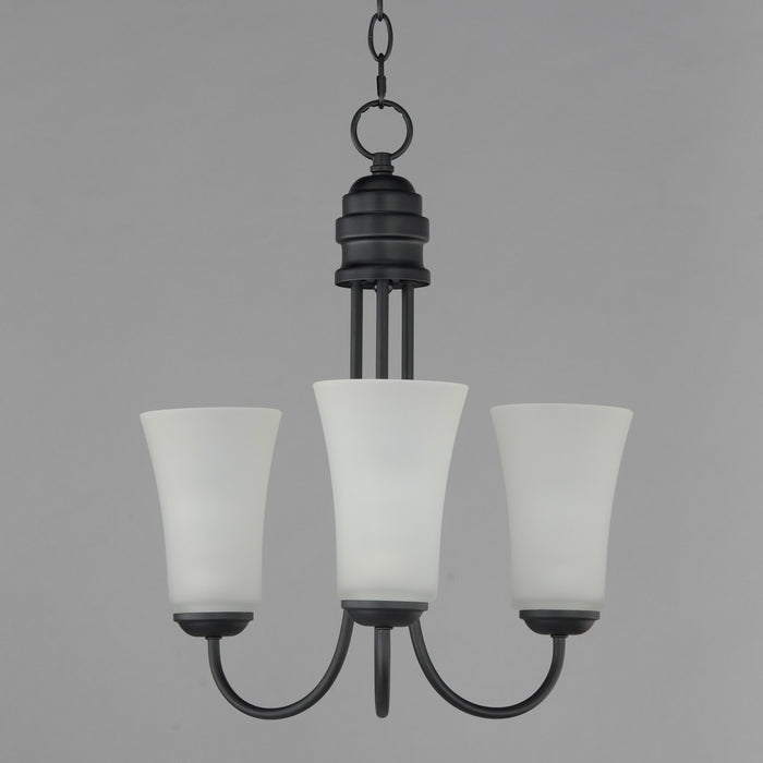 Myhouse Lighting Maxim - 10043FTBK - Three Light Chandelier - Logan - Black