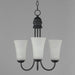 Myhouse Lighting Maxim - 10043FTBK - Three Light Chandelier - Logan - Black